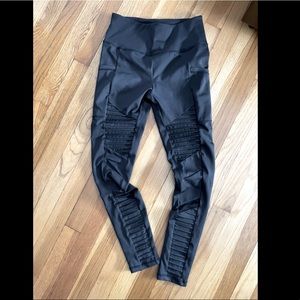 CVG Moto full length leggings in black